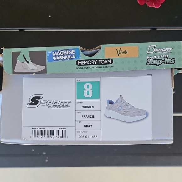 Skechers Sport Hands Free Step-Ins - Blue, Gray, and White - Picture 3 of 3